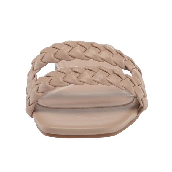 Bandolino Women's Sessily Open Toe Flat Slide Sandals Beige Size 9 - Picture 3 of 5